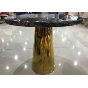 China Minimalist Wrought Iron Marble Coffee Table wholesale