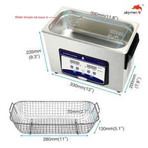 China 30min Time 4.5L Ultrasonic Parts Cleaner 200W Heater wholesale