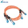 Buy cheap 10G AOC Cable 10G SFP+ to SFP+ OM3 5M Blue and orange Active Optical Cable from wholesalers