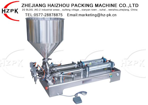 Quality 0.4 Mpa - 0.6 Mpa Semi Automatic Paste Filling Machine 1000-5000 Ml for sale