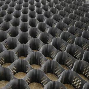 China 100mm 75mm 50mm Smooth Textured Perforated Plastic HDPE Geocell Honeycomb Grid wholesale