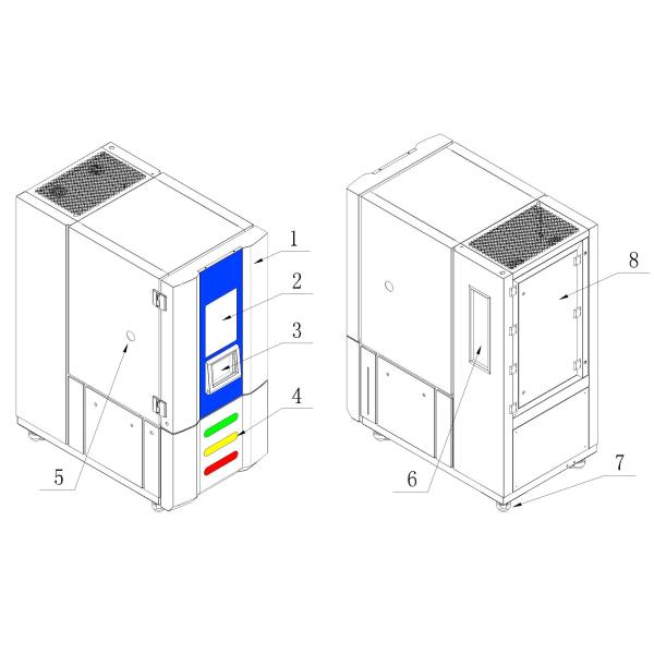 600L Climatic Test Chamber With 7 Inch Color Touch Screen