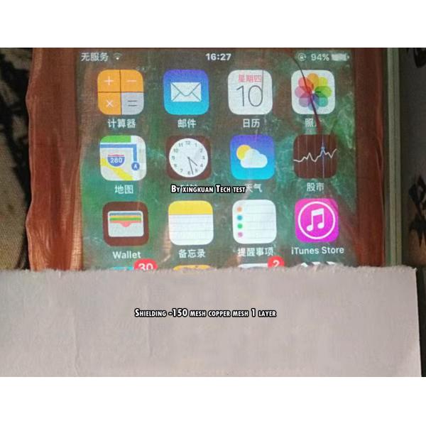 150mesh Copper Wire Mesh Aperture 0.09-0.10mm Plain Weave Red Color