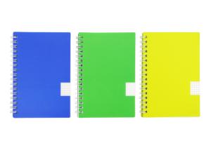 Custom double Spiral Bound Printing Service plastic Hard Cover