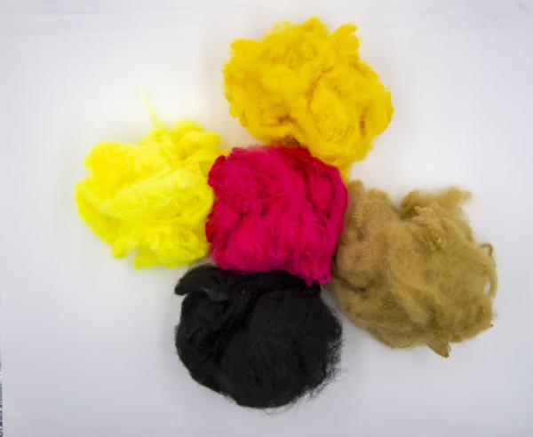Quality Customizable Staple Fiber Polyester Various Color Recycled PSF for sale