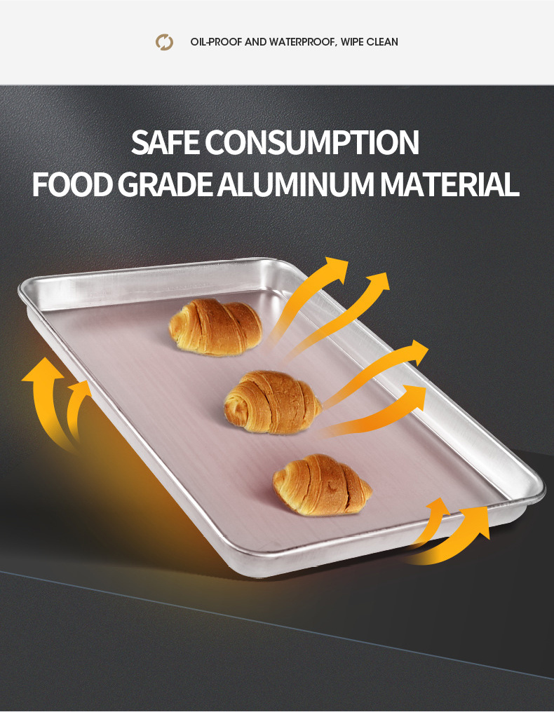 Bread Baking Tray Pizza Pan Baking Oven Food Serving Tray Food Container Pan
