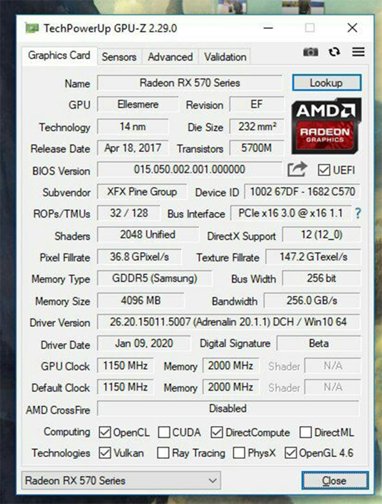 New Sapphire Card 256 Bit Nitro Gddr6 Rx 5700Xt 8Gb Gpugraphics Cards GPU
