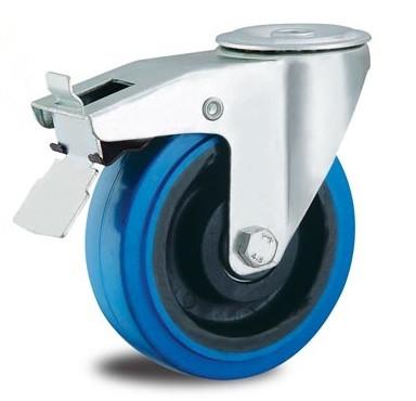 Quality 8 inch hollow kingpin caster wheels trolley wheels cart casters for sale