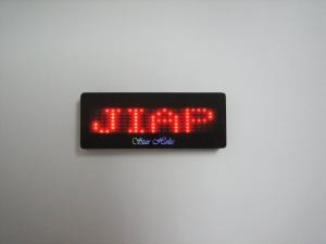China Programmable Led display panel 7*21 dot matrix name tag on sale