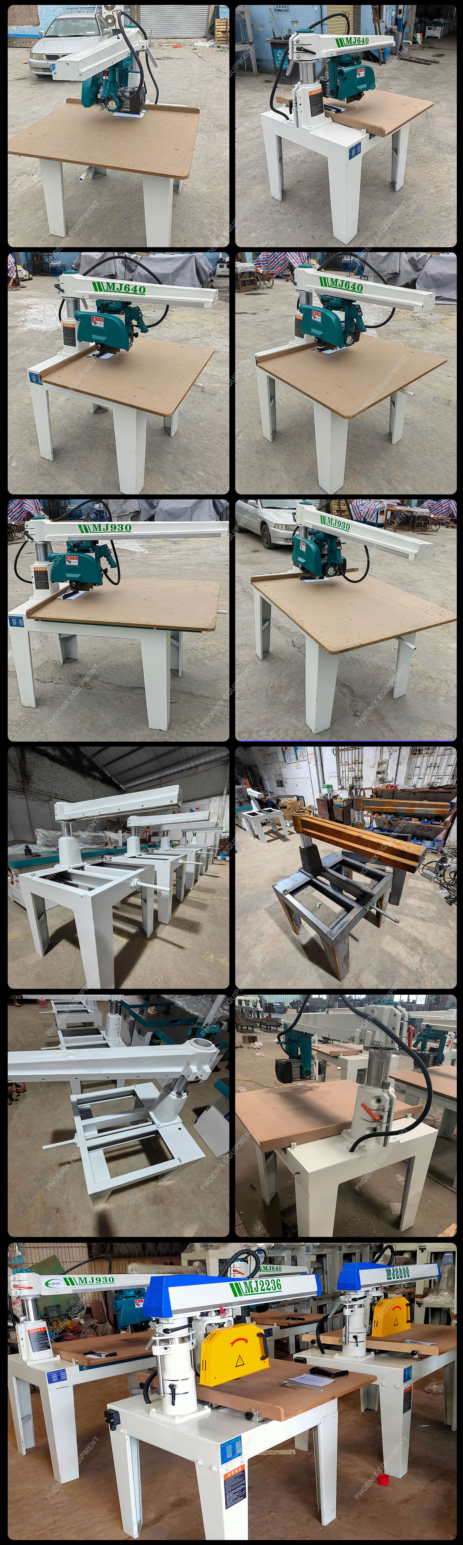 45° Horizontal Rotation Woodworking Hand Saw Crosscut Saw Machine for Cutting Wood