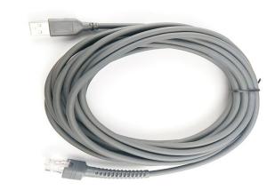 China Gray Color RJ4810P10C Symbol Scanner Cable Max 1 Ohms Contactor Resistance wholesale
