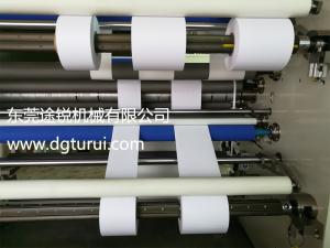 PLC Control Thin Paper Slitting Machine / Thermal Paper Roll Cutting Machine