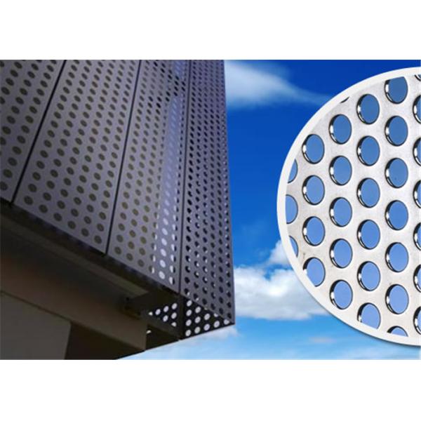 2.5mm 2.44m Width Decorative Perforated Metal Panels