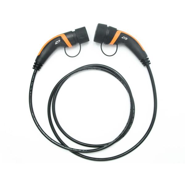 TPU material TUV Certification 16a 1 Phase Orange Type 2 ev charging wire Cable Electric Car Charging Cables Extension