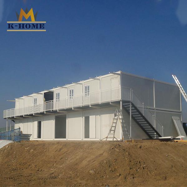 Quality Custom Built Prefab Modular Homes 20ft Office Container With Toilet for sale