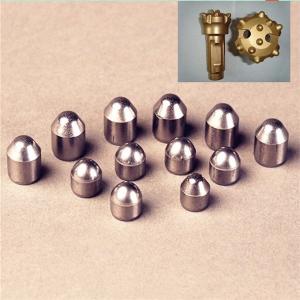 China High Purity Cemented Tungsten Carbide Inserts Drill Button Bit Face Min HW9 wholesale