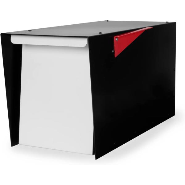 Mail Box Post Wall Mount Locking Mailbox with Code Lock Large Capacity Letterbox with House Numbers