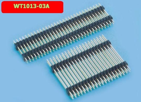 Quality 1.27 Mm Pin Header Connector / Straight Pin Header Gold Plating for sale