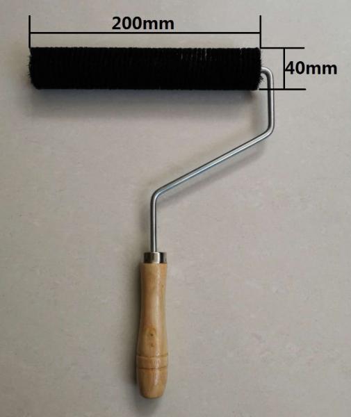 Quality FRP Lamination Rubber Roller With Wooden Handle for sale