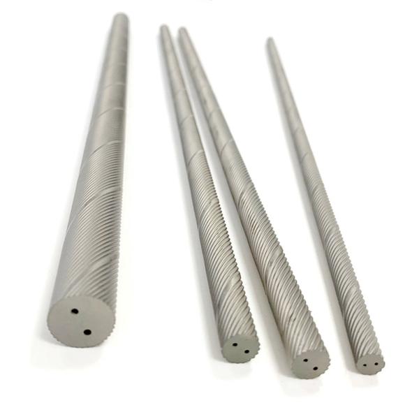 Quality Titanium Alloy Tungsten Cutting Tools K40 Rods With Two Helical Holes for sale
