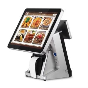 China Supermarket 15.6'' Windows Dual Screen POS System With Printer Scanner wholesale
