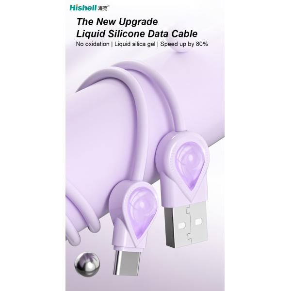 Ultraportable Antiwear Fast Charging Data Cable , Antifreeze Micro USB Color Wires