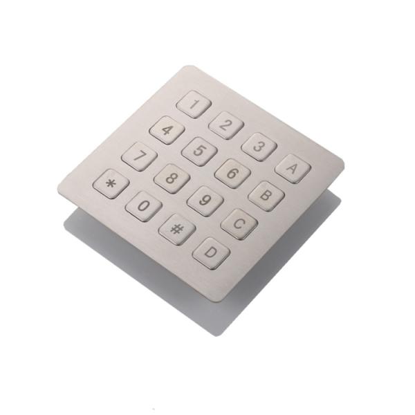 OEM IP65 Elevator Security Keypad , Metal Atm Machine Keypad USB Interface