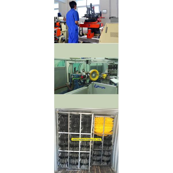 PP Mix Road Sweeper Brush Eco - Friendly Magnetic Battery Grass Push Rotary Cleaning