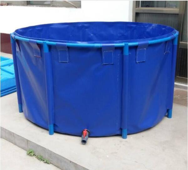 Quality Light Colors Tarpaulin Fish Tank With UV Stabilized Polyethylene Sheet Collapsible Fish Tank for sale