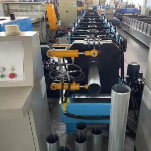 China Round Gutter Downspout Roll Forming Machine 15m/Min PLC Controlled wholesale