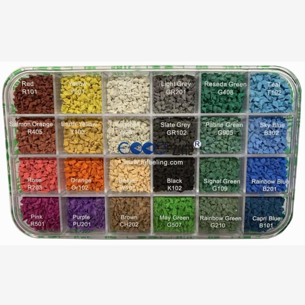 Kindergarten EPDM SBR Rubber Granules For Artificial Turf Non Toxic