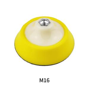 China Yellow Round Car Polishing Pads With Pu Backing Plate And Foam wholesale