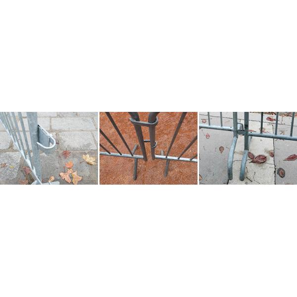 GF058竖管.jpg High Quality Galvanized Welded Mesh Temporary Fence Crowd Control Barriers