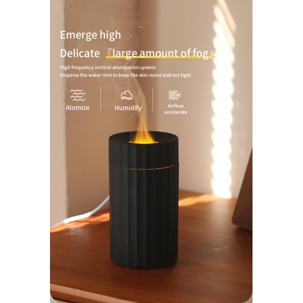 New Arrival New Hot Usb Essential Oil flame Aroma Diffuser Ultrasonic Air Portable Waterless Humidifier 100Ml Car Aroma Diffuser