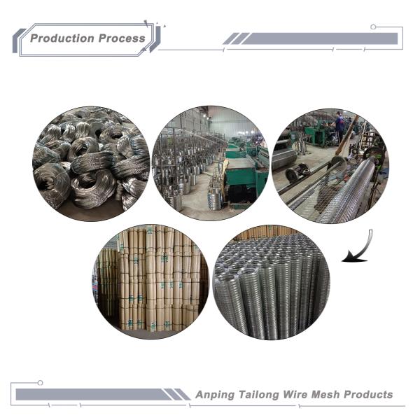 BWG14 Welded Wire Mesh 16 Gauge Galvanized Aging Resistant