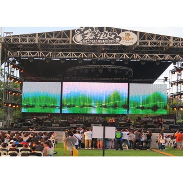 Full Color Led Backdrop Screen Rental P3.91 Square Led Display With Aluminum Frame