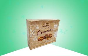 China Chocorate Gift Paper Packaging Boxes SGS Proval Printing Oil Printing Eco - Friendly wholesale