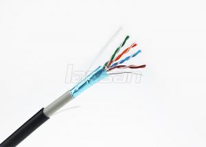 China PVC + PE Double Waterproof Category 5e Lan Cable , FTP Ethernet Cable 24AWG wholesale