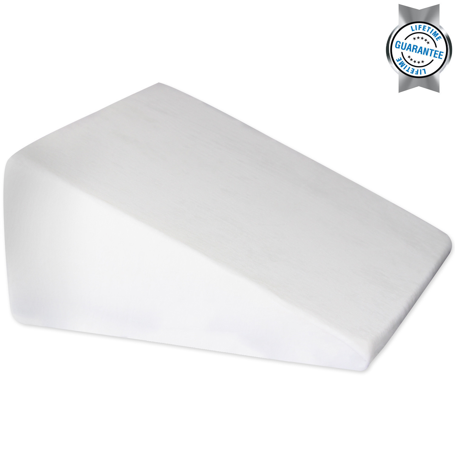 Super Soft Folding Memory Foam Pillow Bed Wedge Gray , Lumar Support Cushion