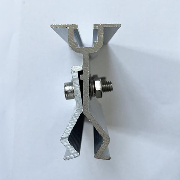 Quality Customized PV Module Clamps Weather Resistance Silver PV Mounting Clamps for sale
