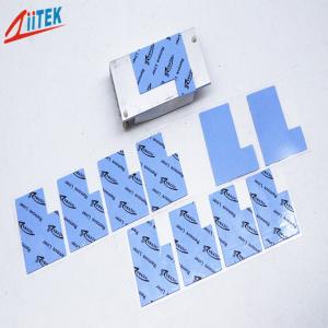 China Blue Color Thermal Gap Filler , 3W / MK Silicone Gap Pad For Telecom Device on sale