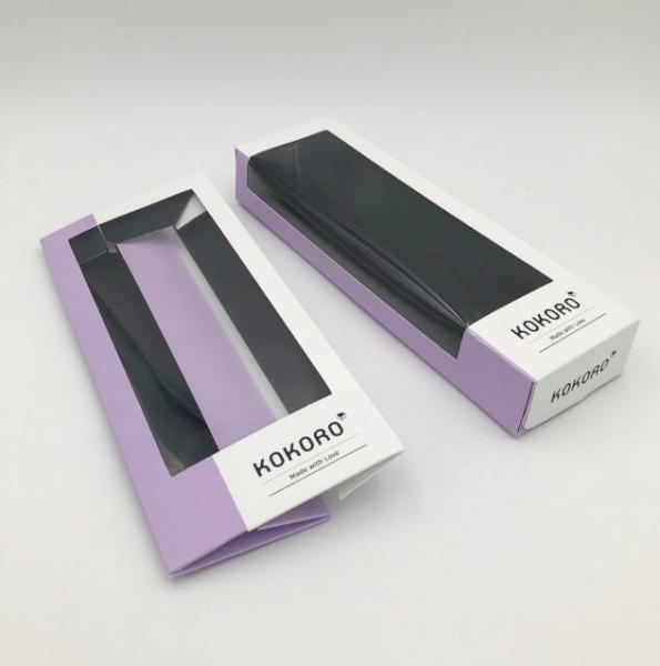 Quality Offset Printing Cardboard Sushi Packaging Box With PET Window for sale