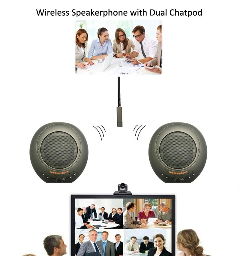 daisy chain 2x microphone Wireless microphone USB desktop computer microphone conference speaker