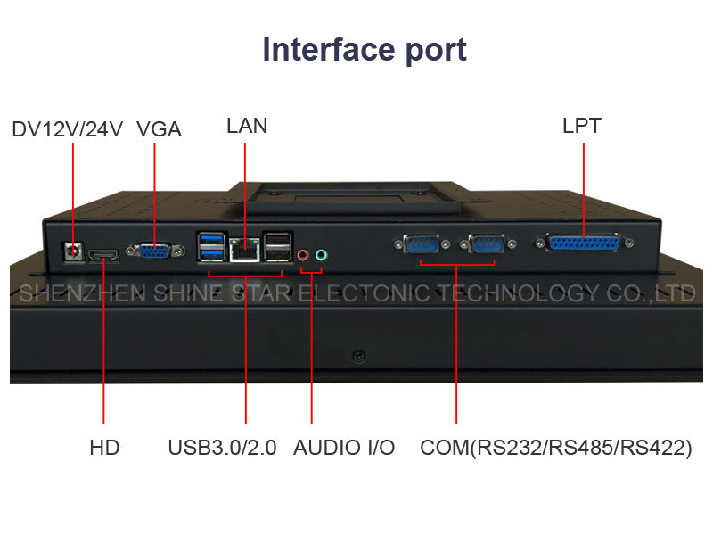 21.5 Inch 22 Inch POS All In One Touchscreen Computer 1920x1080 Pixels For Automatic Vending Machine