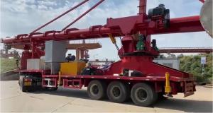 China Self Propelled Screw Type Continuous Ship Unloader Truck Chassis Mounted wholesale