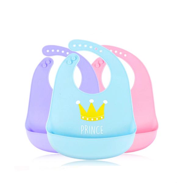 Quality Feeding Silicone Baby Bibs With Ultra Soft Edges Multi Color Easy To Use for sale