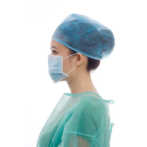 Non-Woven Disposable Odorlees Facemask 3ply With Earloop white/blue/green