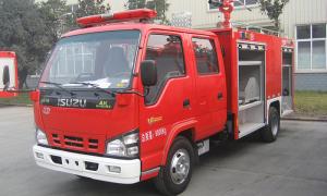 China ISUZU Small Fire Truck with 2000 Liters Liquid Tank and Double Row Cabin wholesale