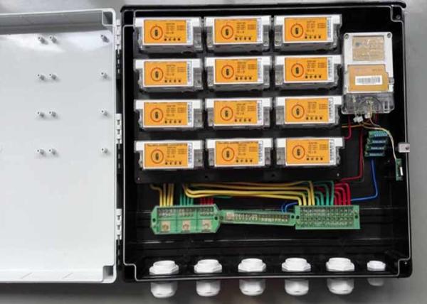 Quality DIN Rail Mounting PLC Power Meter Box , Keypad Split Electric Meter Box Replacement for sale