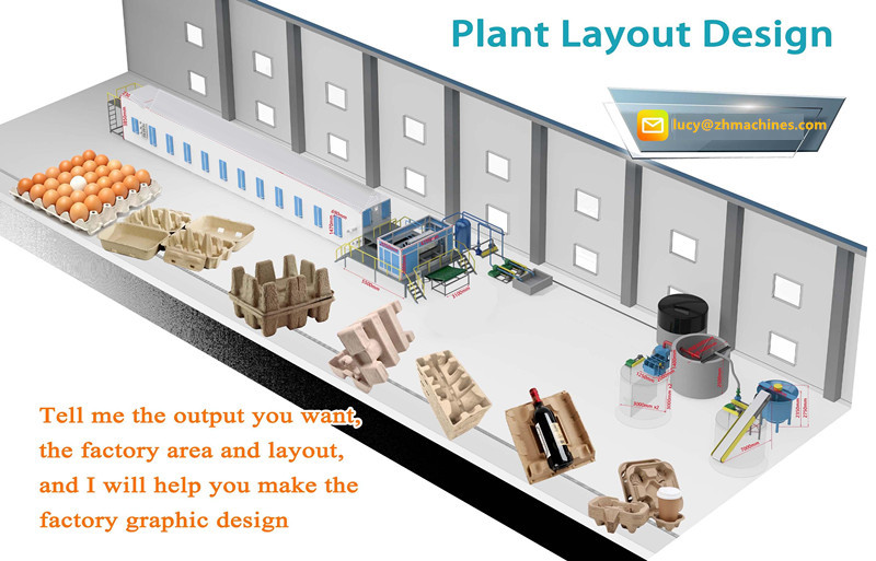 Waste Paper Pulp Egg Tray Making Machine , Recycling Small Egg Tray Machine